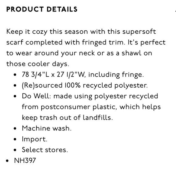 NWT Madewell Fringed Scarf camel tan dried cedar rosewood - Picture 2 of 8